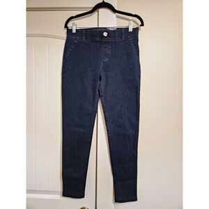 Betabrand Denim Dress Pant Yoga Pants Skinny Dark Wash Size Small S